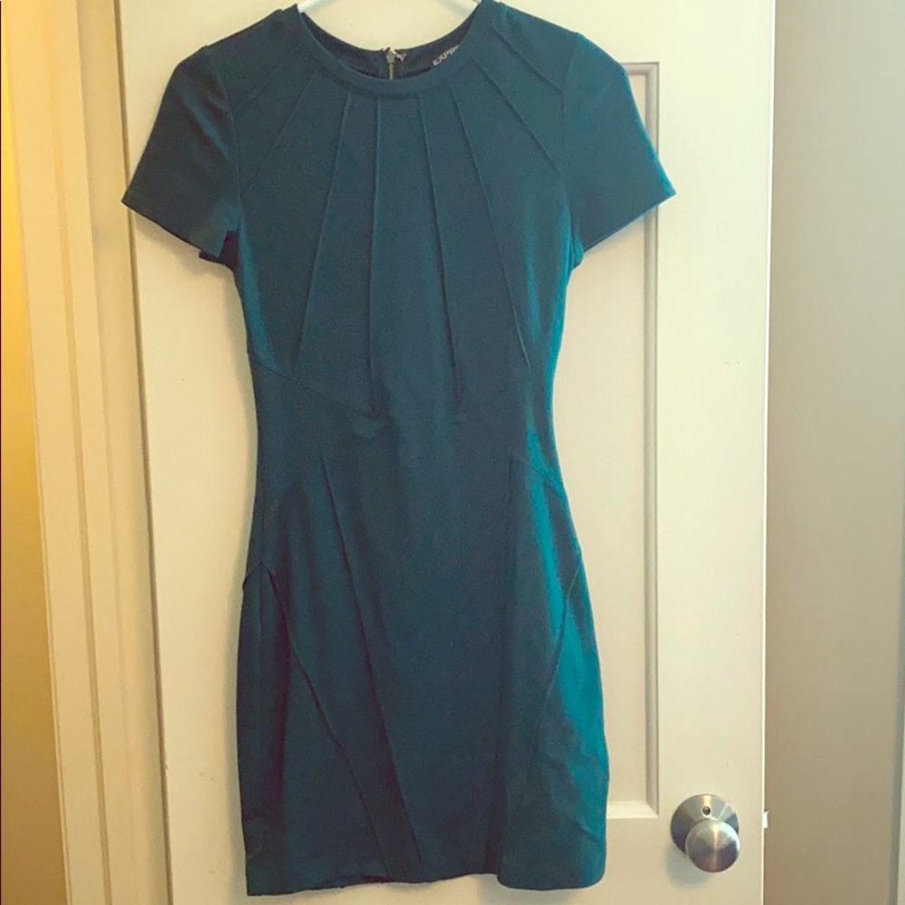 Pretty green mini dress from express